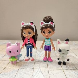 Gabby's Dollhouse Small Toy Figures Lot of 4